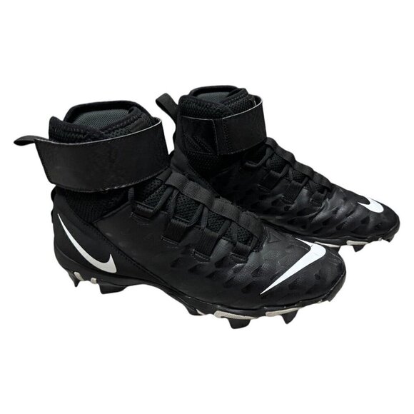 Nike Men's Force Savage Shark 2 Football Cleats Mid Top Black 12 US - Picture 10 of 10